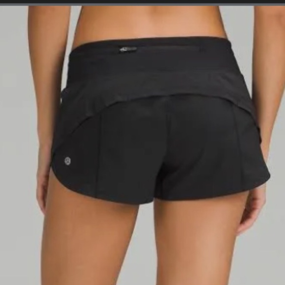 lululemon athletica Jet Black Athletic Shorts